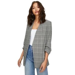Aritzia Babaton Power Plaid Glen Check Blazer